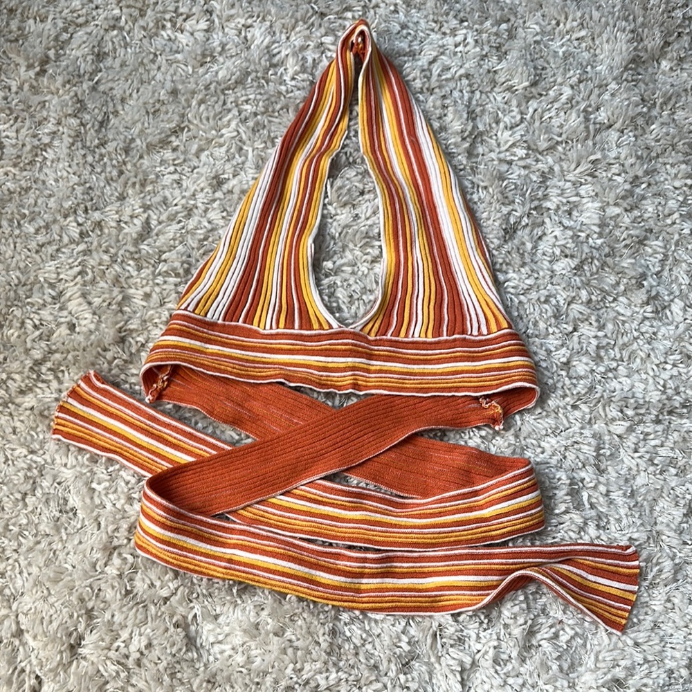 Striped Halter Top